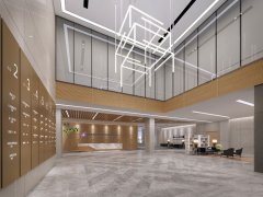 西安环保公司办公室装修效果图